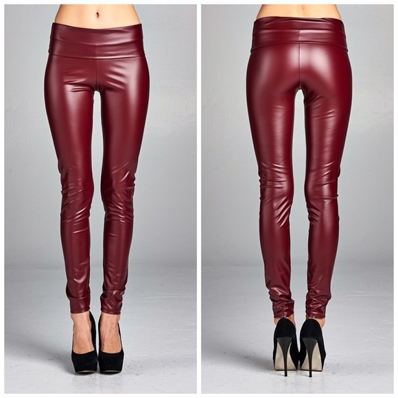 ❤️LAST 1! Thick High Waist Faux Leather Leggings! - Picture 2 of 3